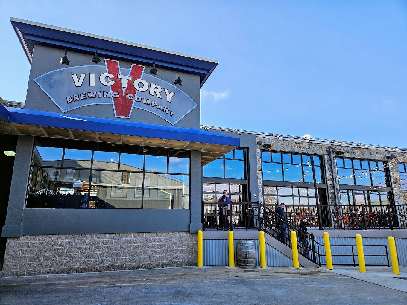 Victory Brewing Company's flagship brewery and taproom in Downingtown, PA